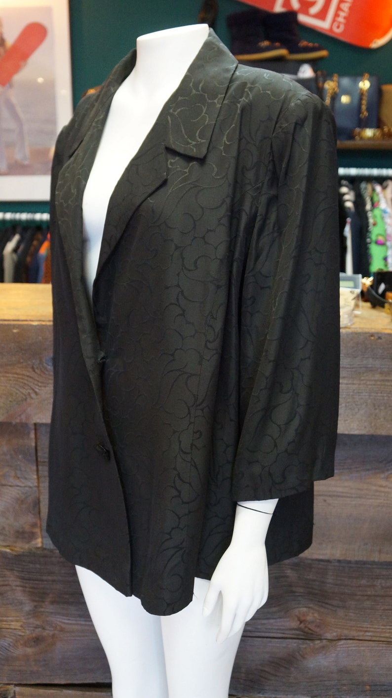 black pattern jacket,italian jacket,classics blazer,coat size large XXL,retro jacket, jacket , italian fashion image 8