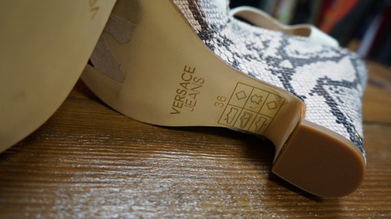 Versace snake store shoes