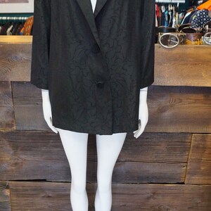 black pattern jacket,italian jacket,classics blazer,coat size large XXL,retro jacket, jacket , italian fashion image 5