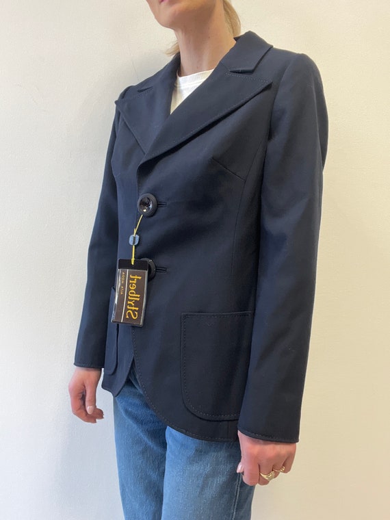 Stylber Alta moda jacket navy blue blazer italian… - image 1