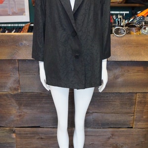black pattern jacket,italian jacket,classics blazer,coat size large XXL,retro jacket, jacket , italian fashion image 2