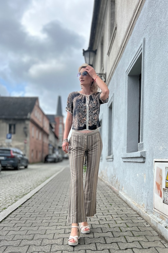 Pants Silk Leopard Print Italian