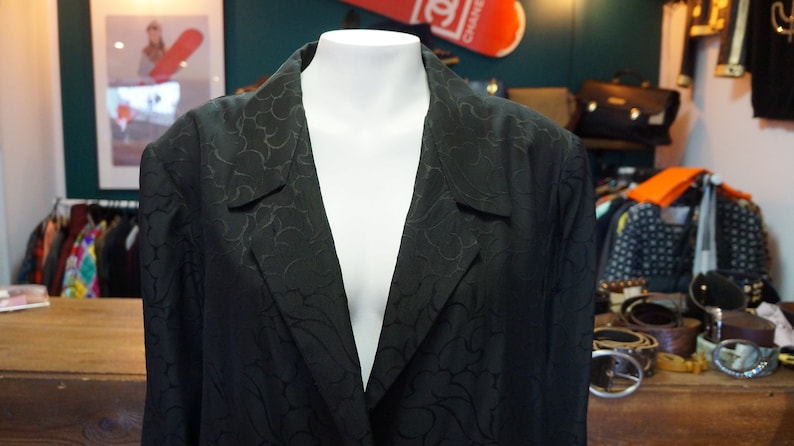 black pattern jacket,italian jacket,classics blazer,coat size large XXL,retro jacket, jacket , italian fashion image 4