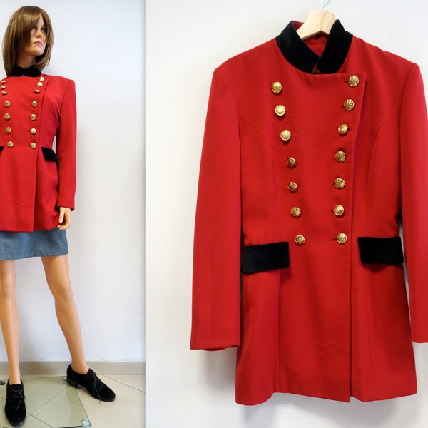 Military Jacket Gold Buttons Etsy