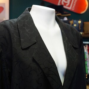 black pattern jacket,italian jacket,classics blazer,coat size large XXL,retro jacket, jacket , italian fashion image 7