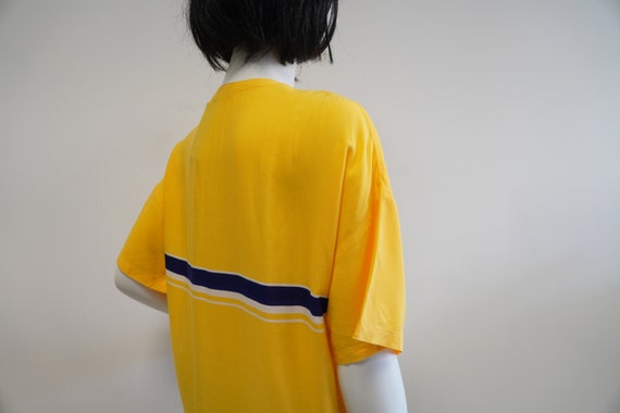 Hom vintage yellow 100% viscose italian shirt blo… - image 9