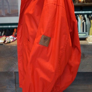 Cacharel parka jacket, Cacharel vintage red jacket, cotton jacket, windbreak jacket, Cacharel rain jacket, size Small image 9