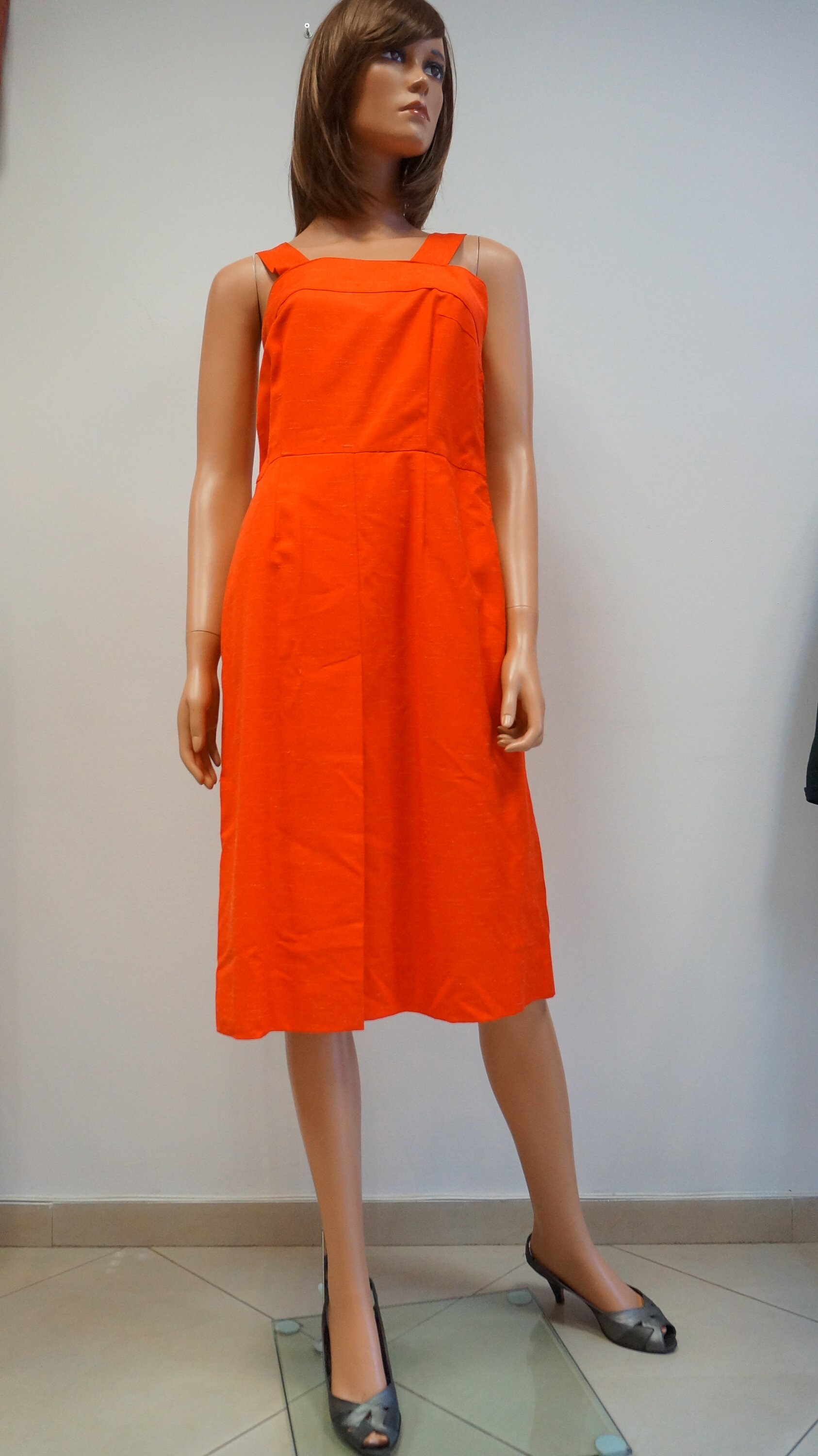 Vintage Red Dress Shoulder Straps Dress Vinatge Medium Large Etsy