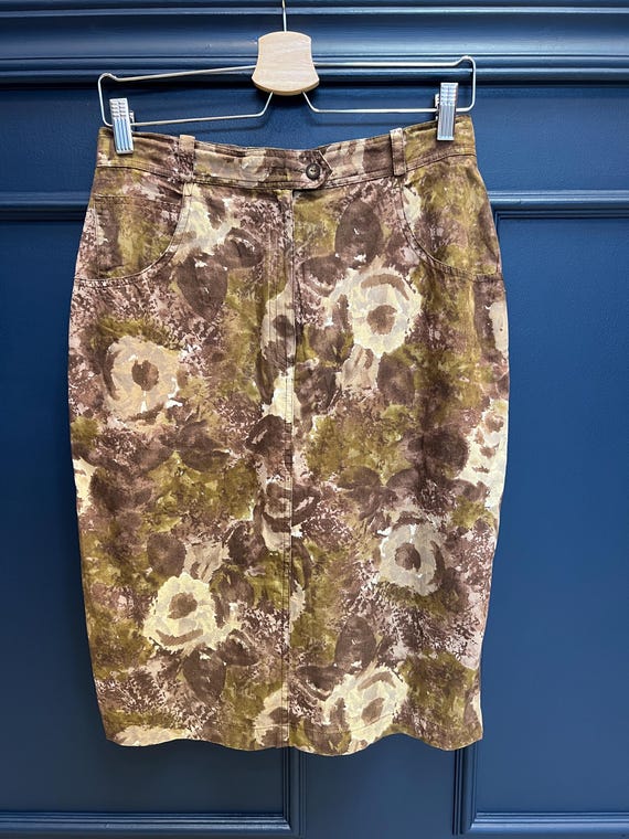 Iblues 綿 100% スカート、オータムカラー、サイズ L ヴィンテージ