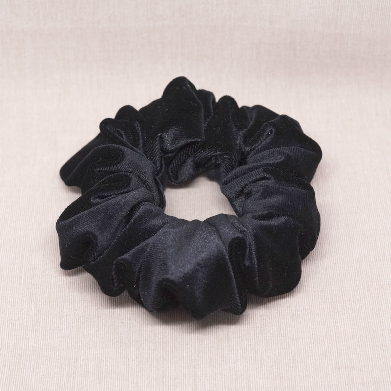 Black gold and brown velvet #025 Velvet Scrunchies Set 3x handmade scrunchies