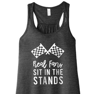 Los verdaderos fanáticos se sientan en las gradas Flowy Tank / Carreras / Indianápolis / Indy / Autos / Camiseta de autos rápidos / Camiseta del día de la carrera / Camiseta del día de la carrera / Día de carburador