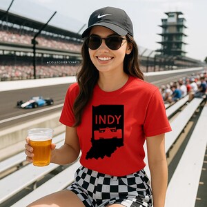 Camiseta unisex Indy 500 / Carreras / Indianápolis / Indy / Autos / Camiseta Fast Cars / Camiseta del día de la carrera / Día del carburador / Camiseta de carreras / Unisex / IndyCar