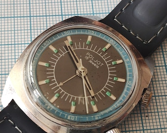 POLJOT Signal  aLARM VIBRATES 1MChZ , SIGNAL watch ussr
