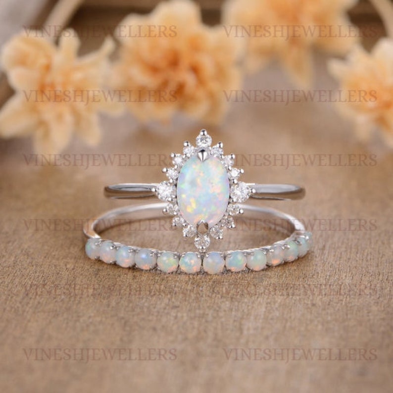 opal ring set in silver