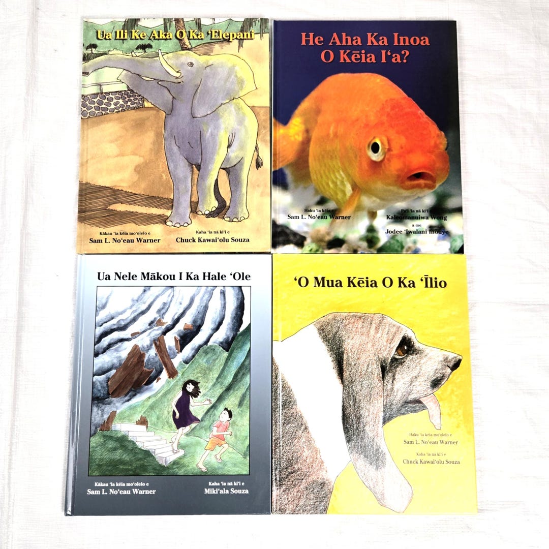 Y2K Hawaiian Language Children's Early Reading Book Set, Lot 4, Vintage ...