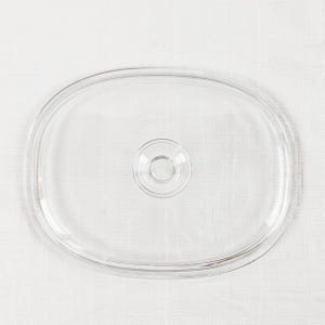 1970s Pyrex Glass Dish Lid 33 F12C, Clear, Kitchen Baking Cooking Accessories