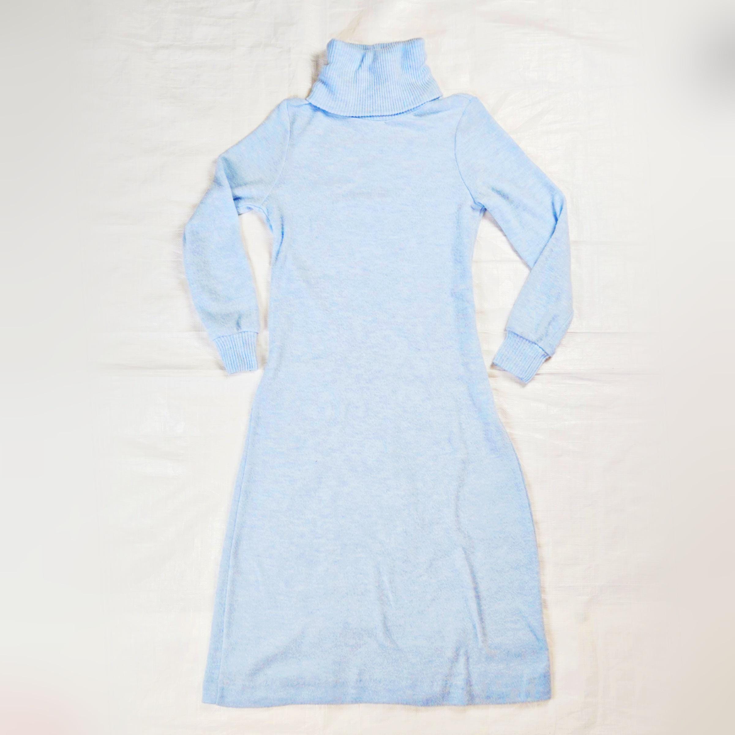1980s Suzi M. Sweater Maxi Dress, Size 11, Powder Blue Turtleneck, Vintage  80s Women's Clothing Outerwear Winter Holiday Ice Snow 80s Retro - Etsy  Israel