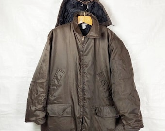 jaren 1960 Unitog Polarcoat jas jas, vintage heren winter bovenkleding, kamperen wandelen buiten