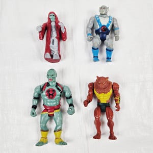 1980er ThunderCats Actionfigur Puppensammlung, Mummy Mumm-Ra JackalMan Telepix T. Wolf Panthro, Vintage 80er Jahre Kinderspielzeug Cartoons TV