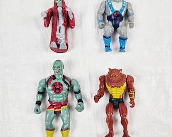 1980er ThunderCats Actionfigur Puppensammlung, Mummy Mumm-Ra JackalMan Telepix T. Wolf Panthro, Vintage 80er Jahre Kinderspielzeug Cartoons TV