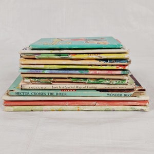 Vintage Early Reader Hardback Book Class Library Starter Kit, Lot 13, 1960s to 1980s, Children&#39;s Books Nursery Preschool Elementary