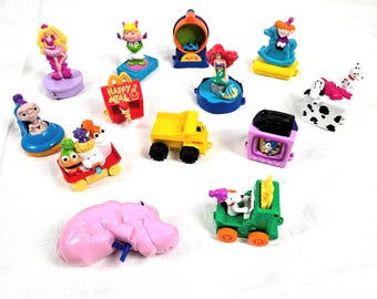 1990s McDonald's Disney /Mattel Happy Meal Train Car Toy Collection, Lot 14, Vintage 90s Children's Toys Cartoons Preschool Nursery