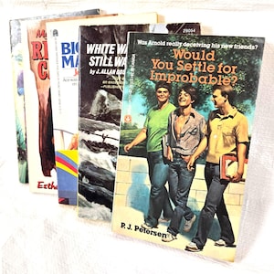 Vintage Youth Fiction Books Collection, Lot 5, 60s 70s 80s, Children&#39;s Books Elementary Middle High School Classroom Home Library Starter