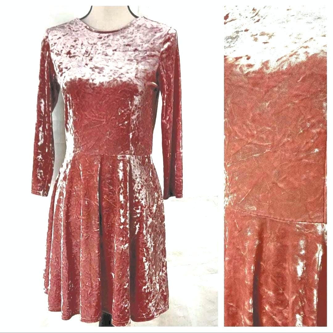 Vintage Topshop Blush Pink Crushed Velour Baby Doll Dress Women's Size 6 - Etsy Vintage Topshop Blush Pink Crushed Velour Baby Doll Dress Women's Size 6 - Etsy