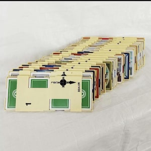 Tableros de bridge ACBL de los años 70 con naipes antiguos, plástico, noche de juegos en familia, búhos, flores, barcos, Bonnet Girl, fiesta de cartas entretenida