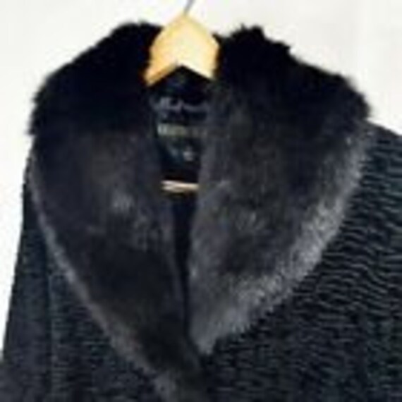 1990s Kristen Blake Quilted Coat Jacket, Fur Coll… - image 3