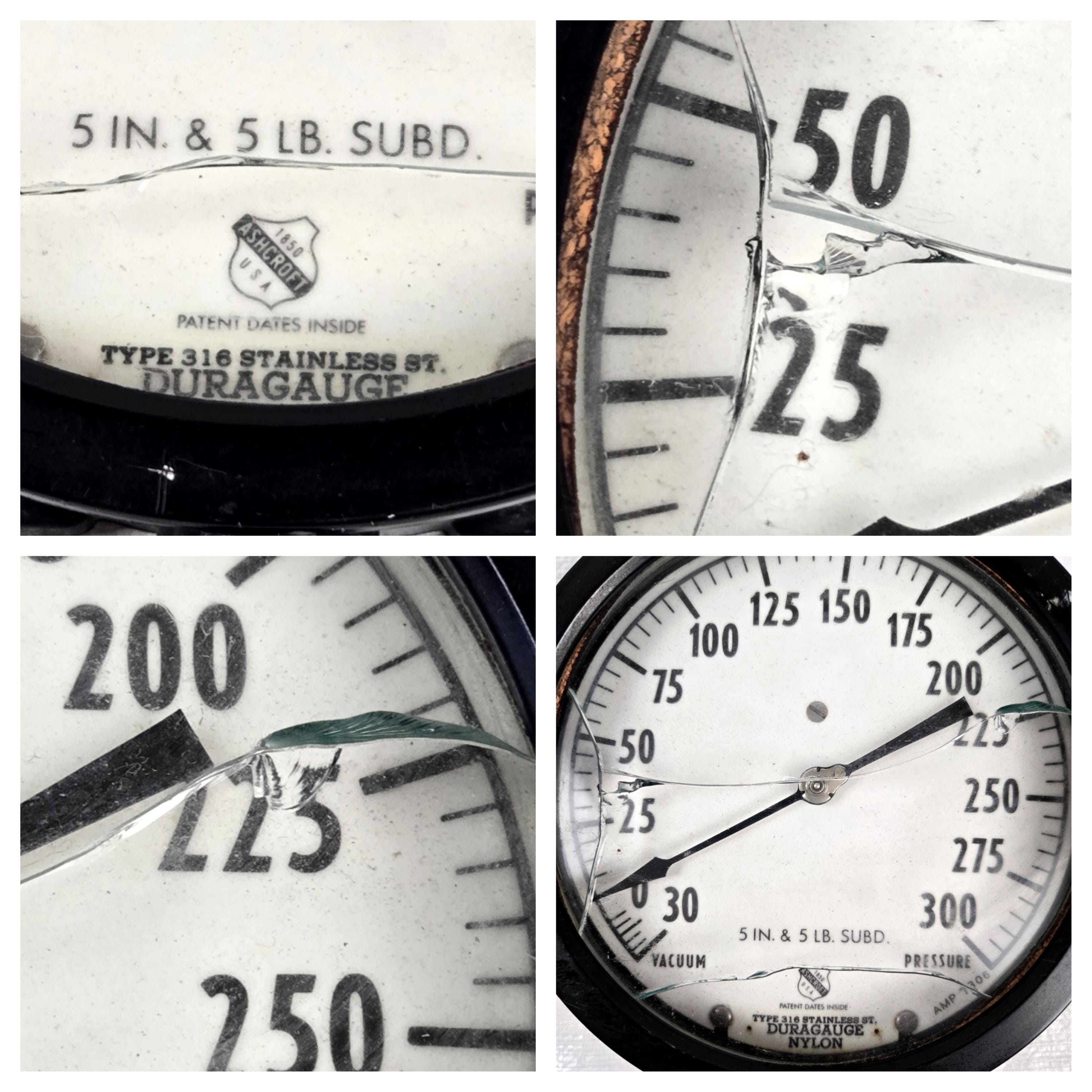 1920s Ashcroft Duragauge Nylon Pressure Gauge, 300, Vintage Antique 20s ...