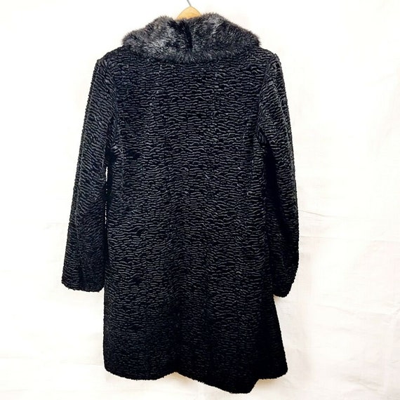 1990s Kristen Blake Quilted Coat Jacket, Fur Coll… - image 5