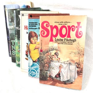 Vintage Youth Fiction Books Collection, Lot 6, 1960s 1980s, Children&#39;s Books Elementary Middle High School Classroom Home Library Starter