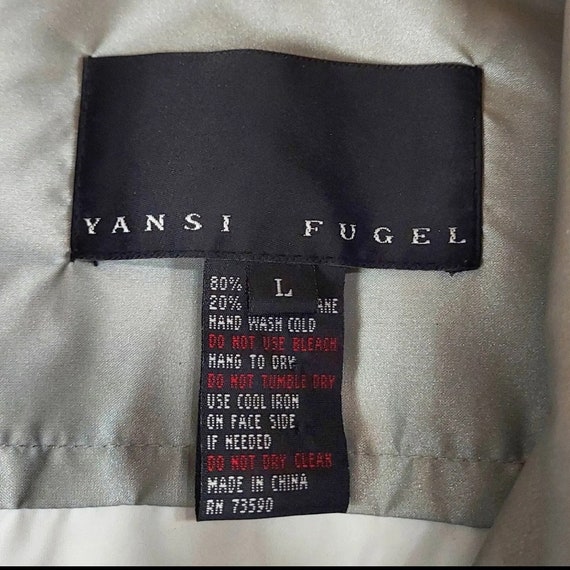 Y2K Yansi Fugel Shimmery Raincoat Trench, Vintage… - image 7