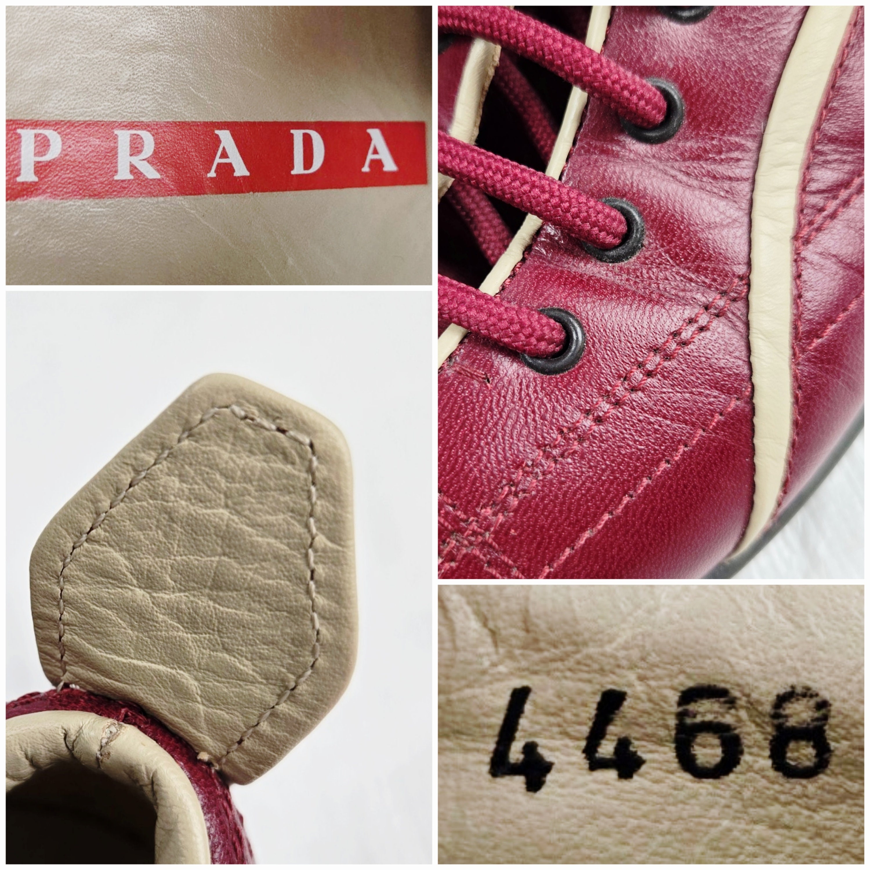 Y2K Prada Trainers, Women's Size 36, Italy Italian, Red Y2K Prada Trainers, Women's Size 36, Italy Italian, Red