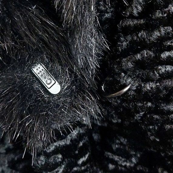 1990s Kristen Blake Quilted Coat Jacket, Fur Coll… - image 4