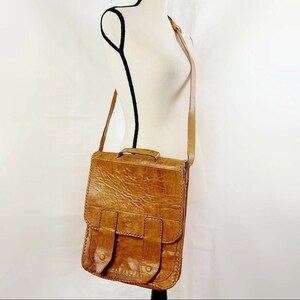 Bolso de cuero de la década de 1960 bolso bandolera bandolera, accesorios vintage para mujer retro de los años 60