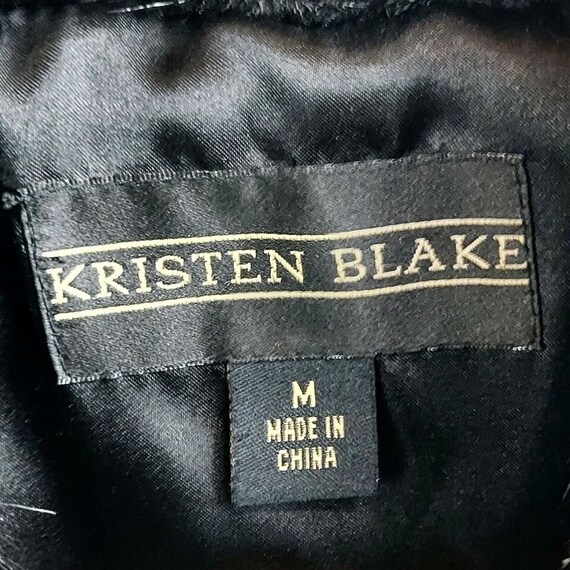 1990s Kristen Blake Quilted Coat Jacket, Fur Coll… - image 7