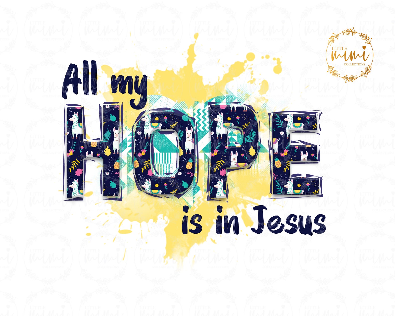 All My Hope is in Jesus PNG Jesus Sublimation PNG Digital Etsy