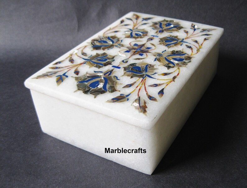Abalone Shell Inlaid Marble Collective Box Jewelry Box Etsy