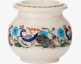 新築祝いのギフトに最適なヴィンテージ大理石製植木鉢