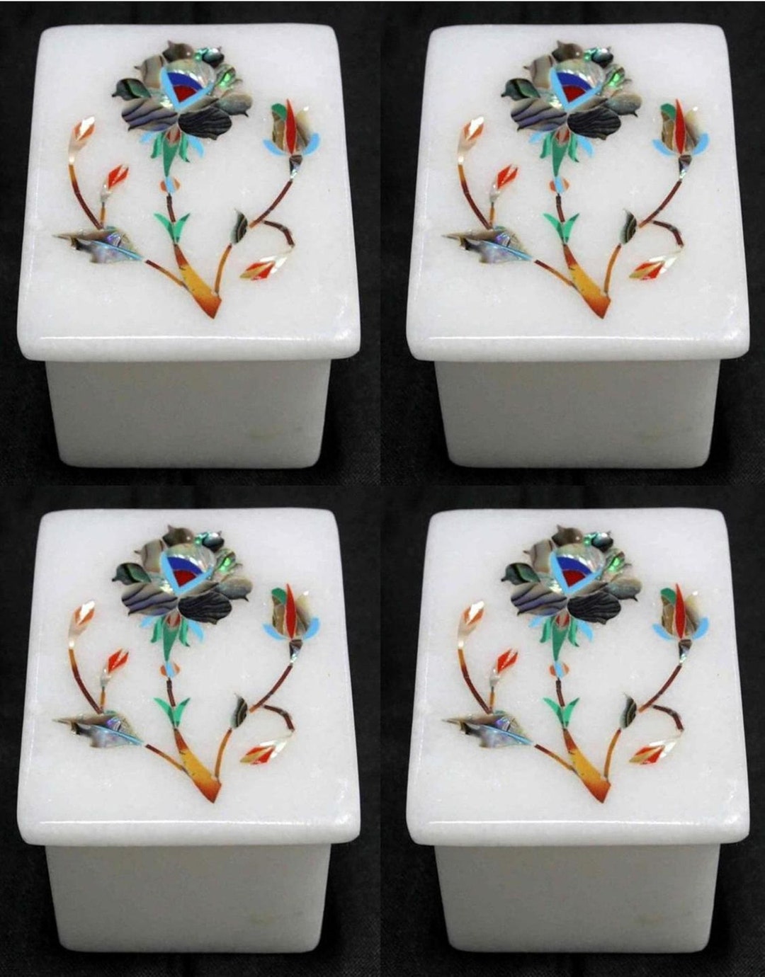 3 X 2 Inches Abalone Shell Inlay Work Trinket Box Rectangle - Etsy