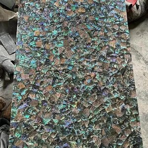 Piano del tavolo personalizzato in conchiglia di abalone / Piano per tavolino laterale realizzato a mano per l'arredamento di casa e hotel / Piano per tavolino da caffè in pietra naturale di artigianato indiano