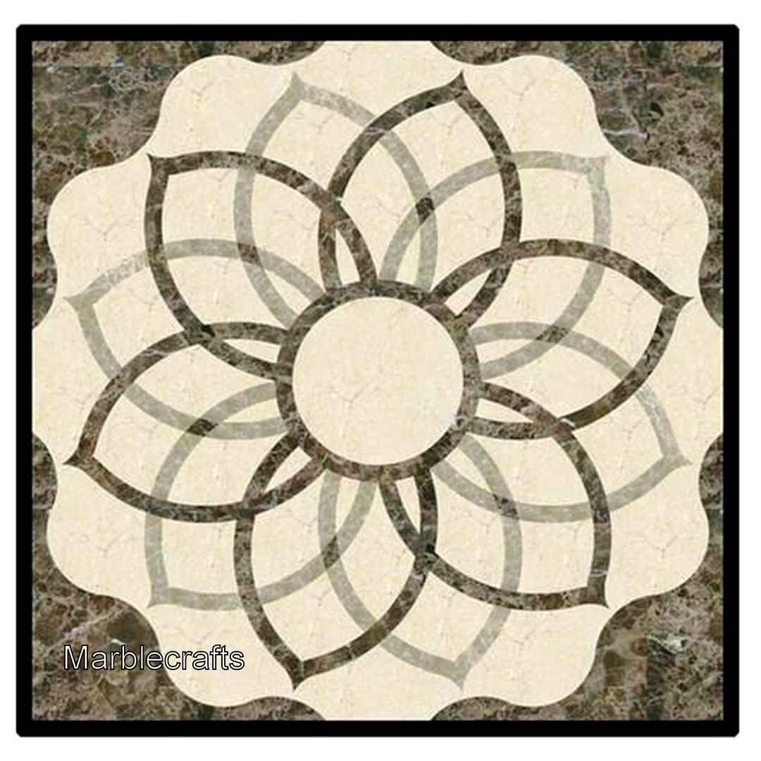 Antique Pattern Inlay Work Coffee Table Top With Royal Look Square ...