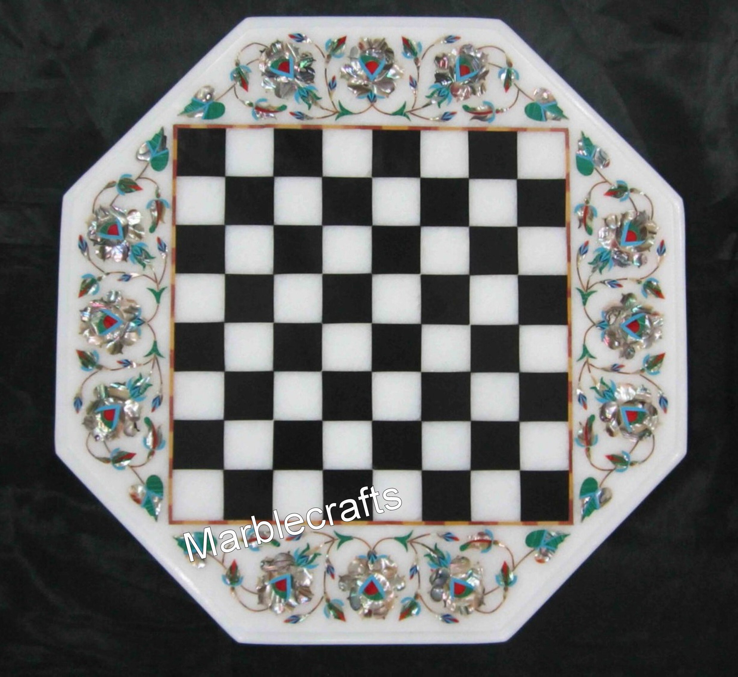 Marble Coffee Table Abalone Shell Inlay Work White Chess Table Etsy Marble Coffee Table Abalone Shell Inlay Work White Chess Table Etsy