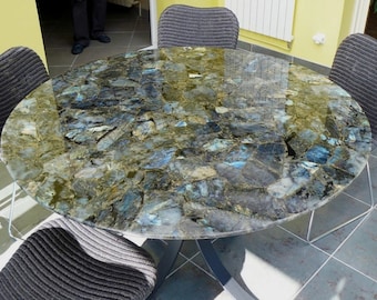 Labradorite Table Top | Epoxy Table Top | Labradorite Coffee Table Top | Luxury Look Sofa Table | Labradorite Living Room & Patio Table Top
