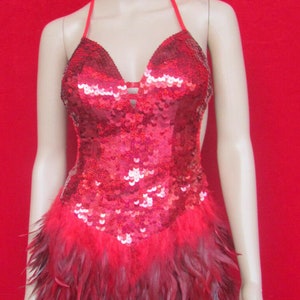 Da Neena 001 Feather Salsa Vegas Dance Drag Dress XS-XL - Etsy