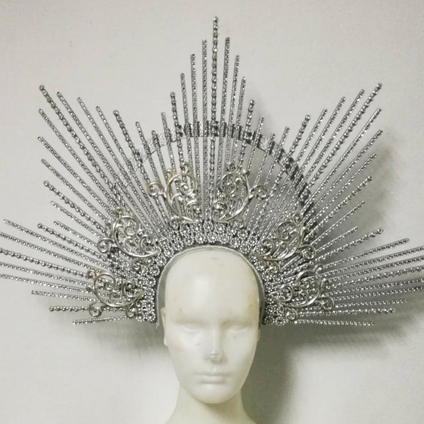 Da NeeNa H973 The Sunshine Princess Showgirl Stage Queen Vegas Dance Headdress