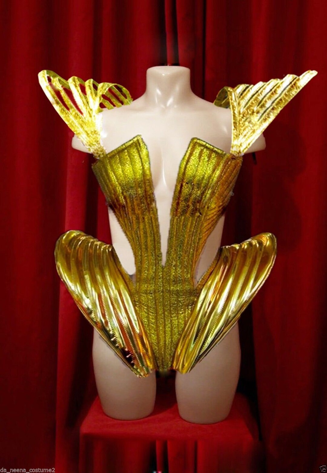 Daneena L040 Beyonce Inspired Futuristic Leather Gaga Costume Corset XS-XL  -  Hong Kong