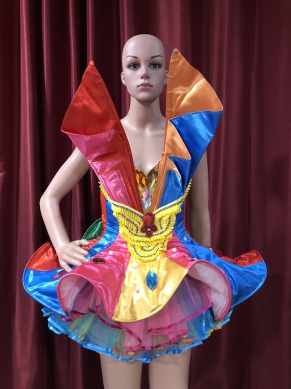 Da Neena C082 Queen Rainbow Candy Joker Dollie Dress Costume Set XS-XL -   Canada